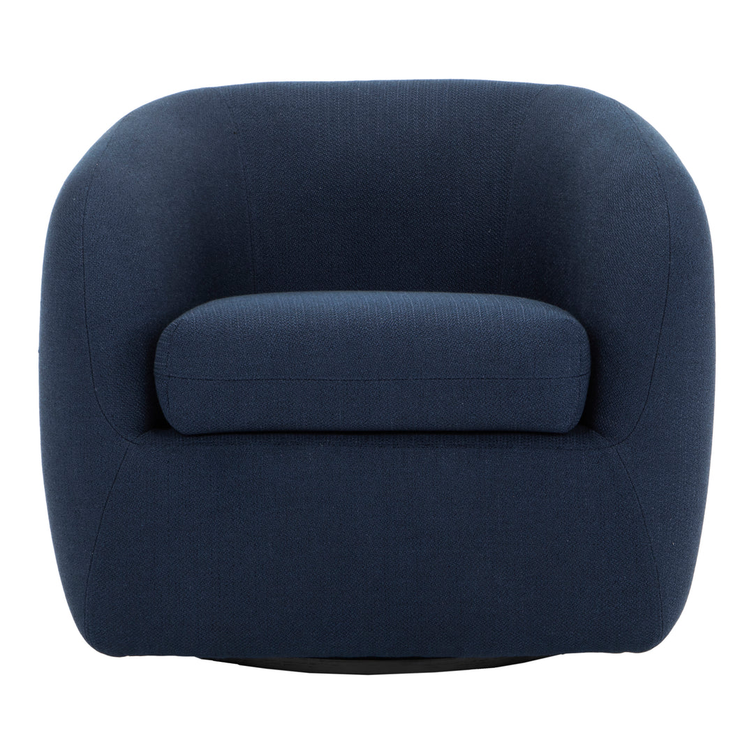 American Home Furniture | Moe's Home Collection - Maurice Swivel Chair Midnight Blue