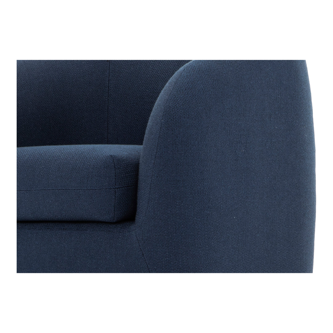 American Home Furniture | Moe's Home Collection - Maurice Swivel Chair Midnight Blue