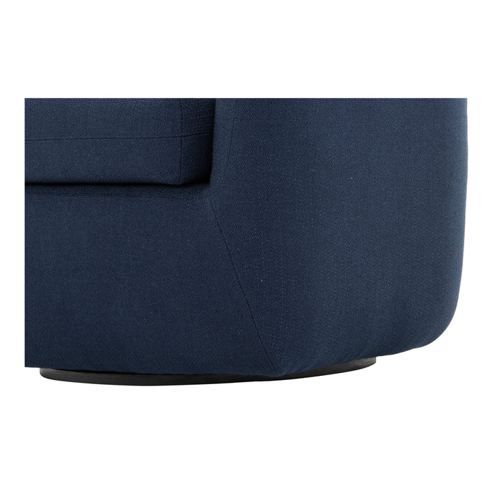 American Home Furniture | Moe's Home Collection - Maurice Swivel Chair Midnight Blue