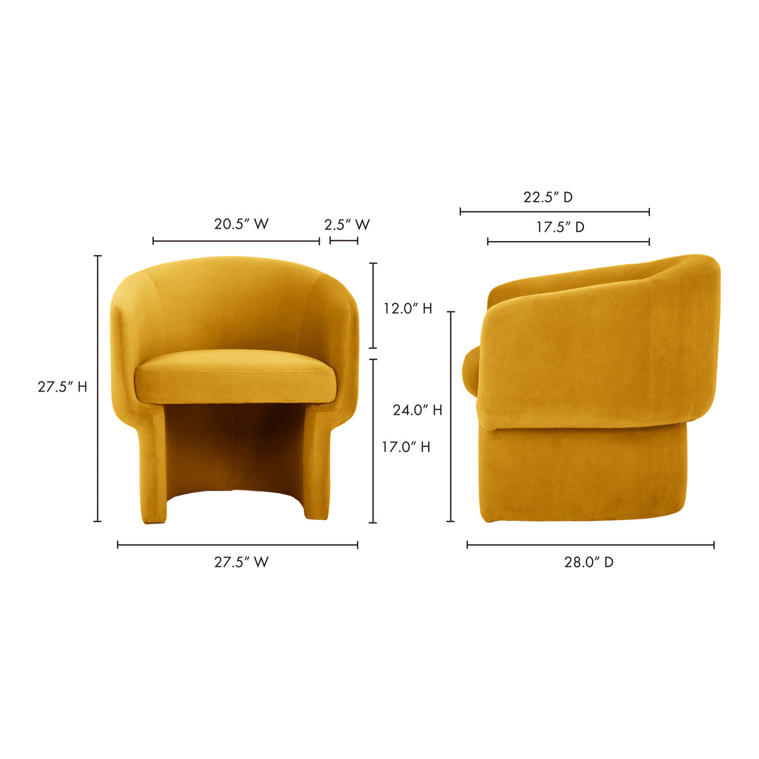 American Home Furniture | Moe's Home Collection - Franco Chair Mustard