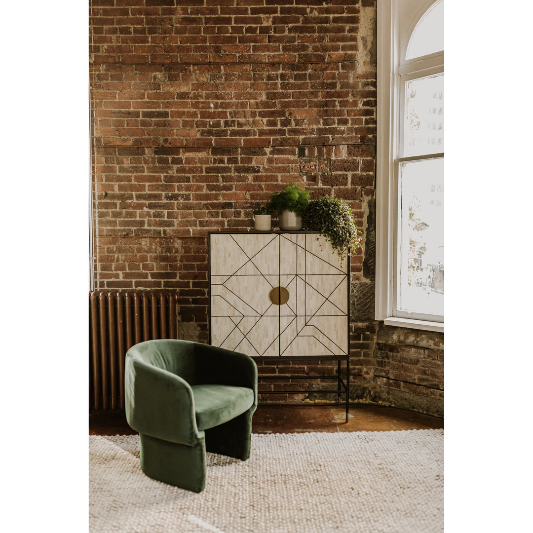 American Home Furniture | Moe's Home Collection - Franco Chair Dark Green