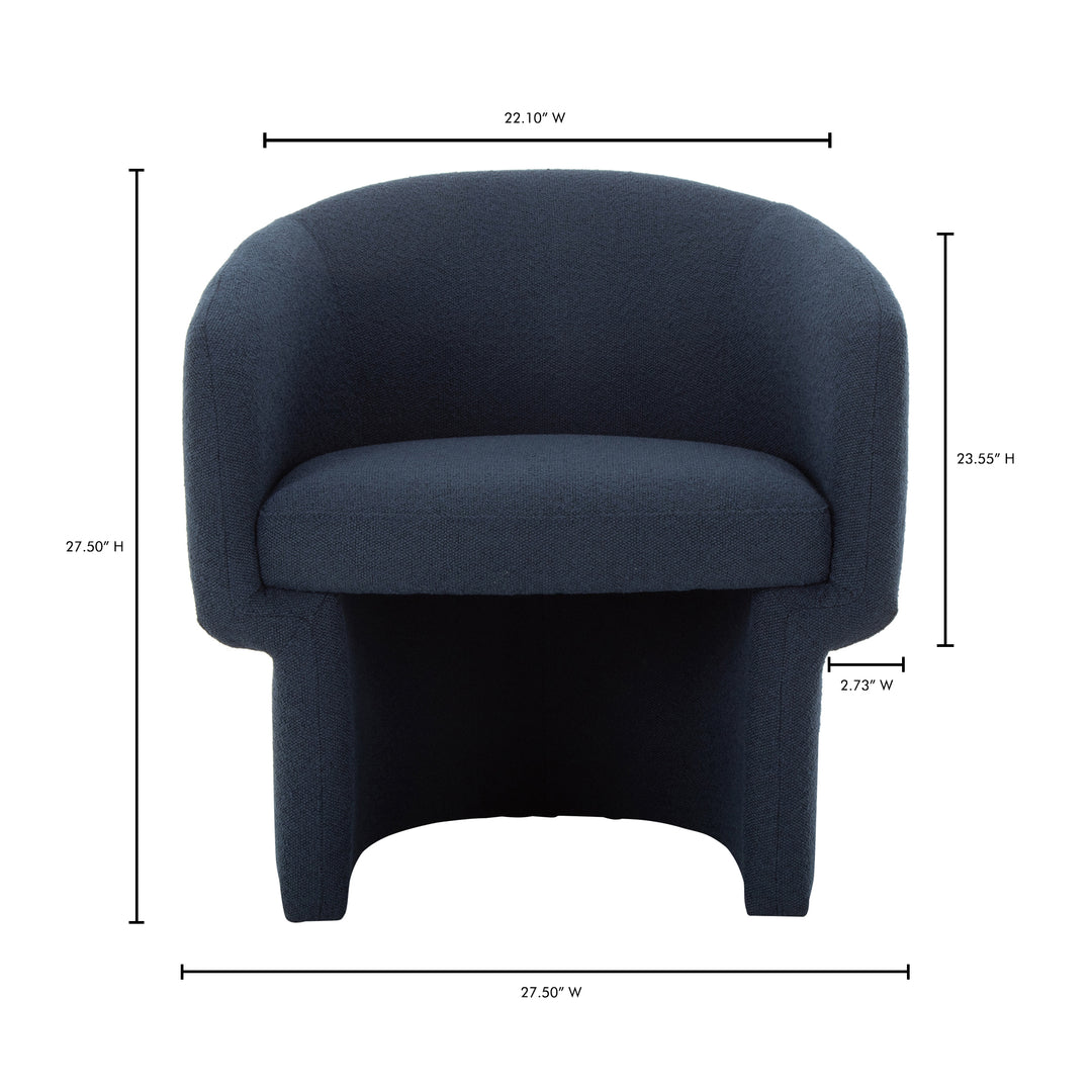 American Home Furniture | Moe's Home Collection - Franco Chair Dark Indigo