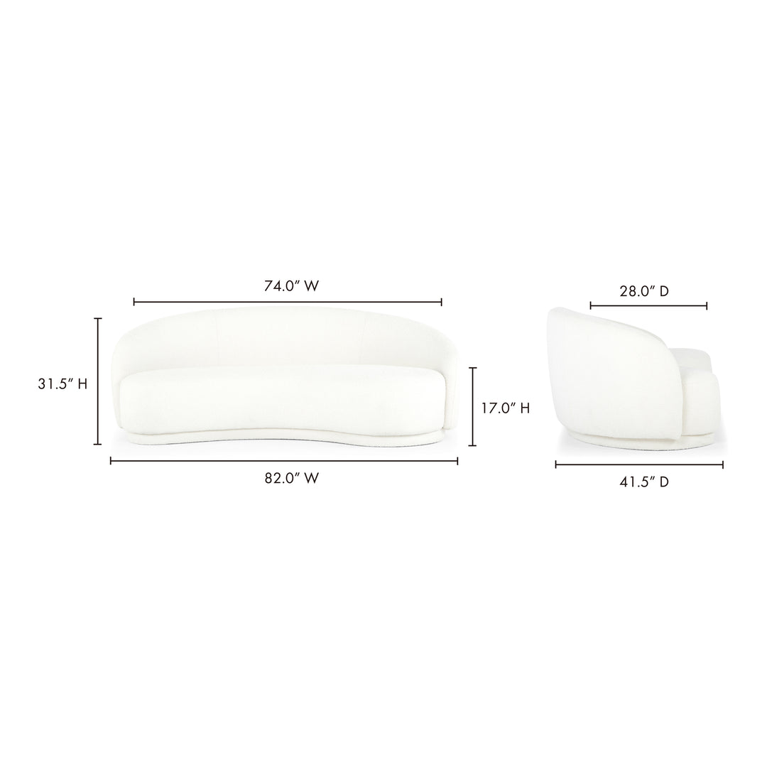 American Home Furniture | Moe's Home Collection - Excelsior Sofa Cream