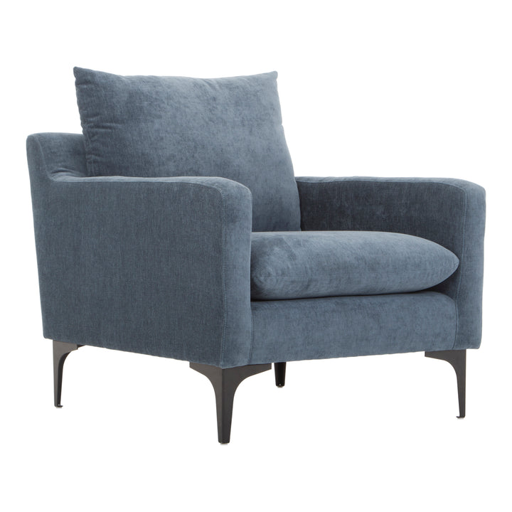 American Home Furniture | Moe's Home Collection - Paris Armchair Blue