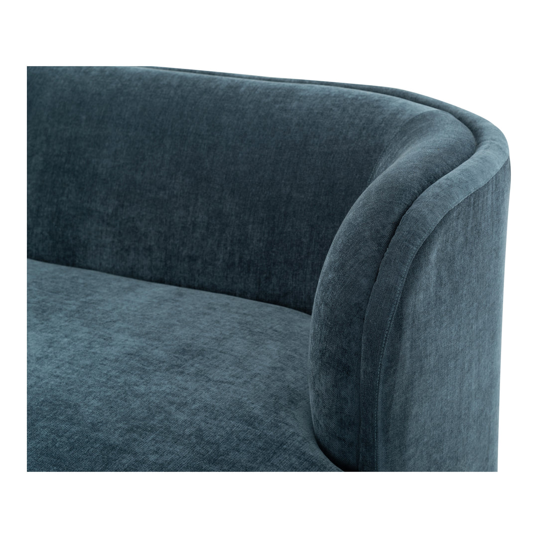 American Home Furniture | Moe's Home Collection - Yoon Chaise Right Nightshade Blue