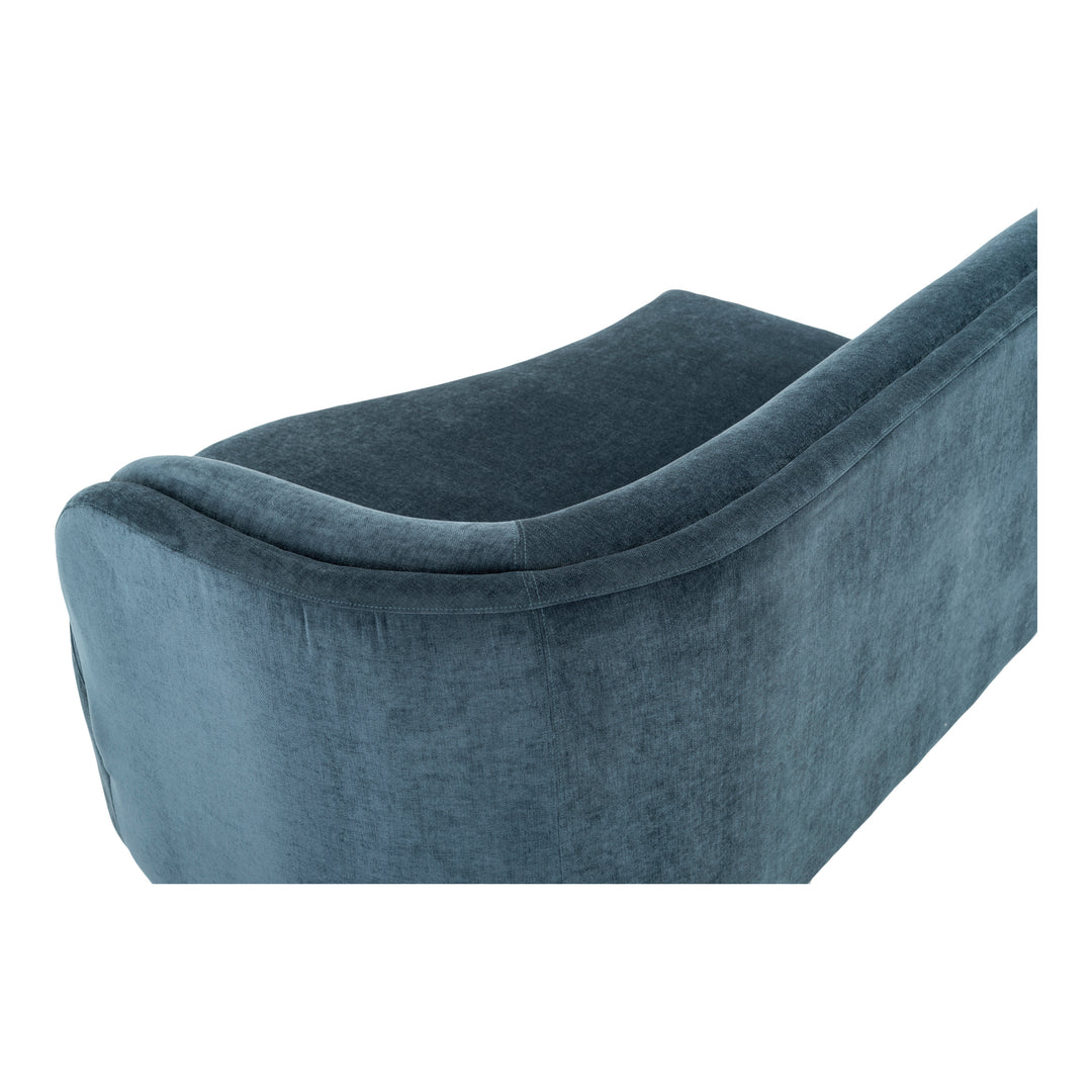 American Home Furniture | Moe's Home Collection - Yoon Chaise Right Nightshade Blue