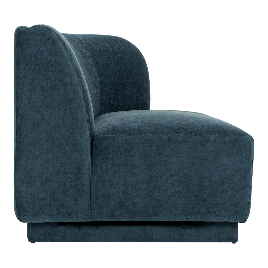 American Home Furniture | Moe's Home Collection - Yoon 2 Seat Sofa Right Nightshade Blue