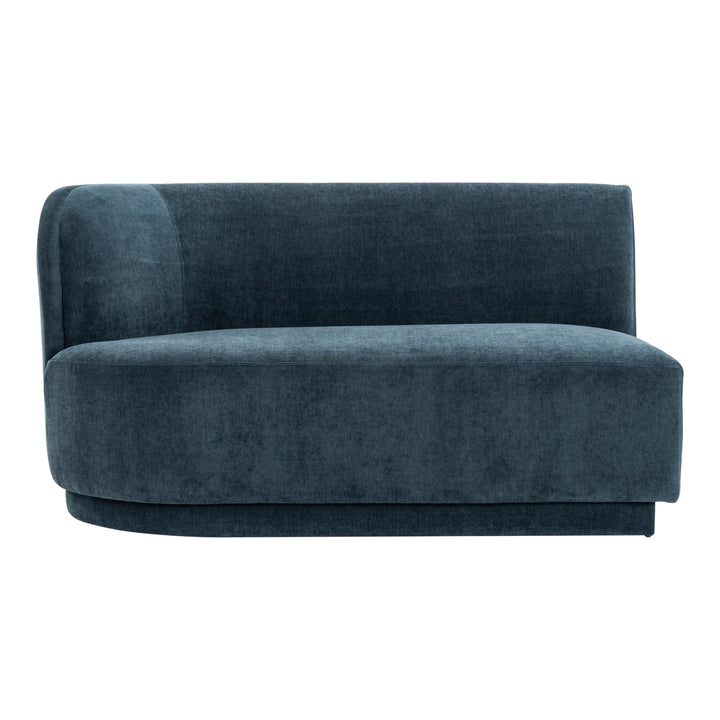 American Home Furniture | Moe's Home Collection - Yoon 2 Seat Sofa Left Nightshade Blue