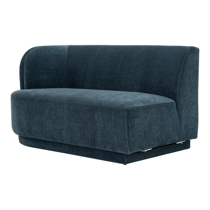 American Home Furniture | Moe's Home Collection - Yoon 2 Seat Sofa Left Nightshade Blue