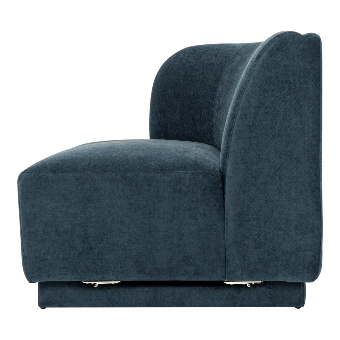 American Home Furniture | Moe's Home Collection - Yoon 2 Seat Sofa Left Nightshade Blue