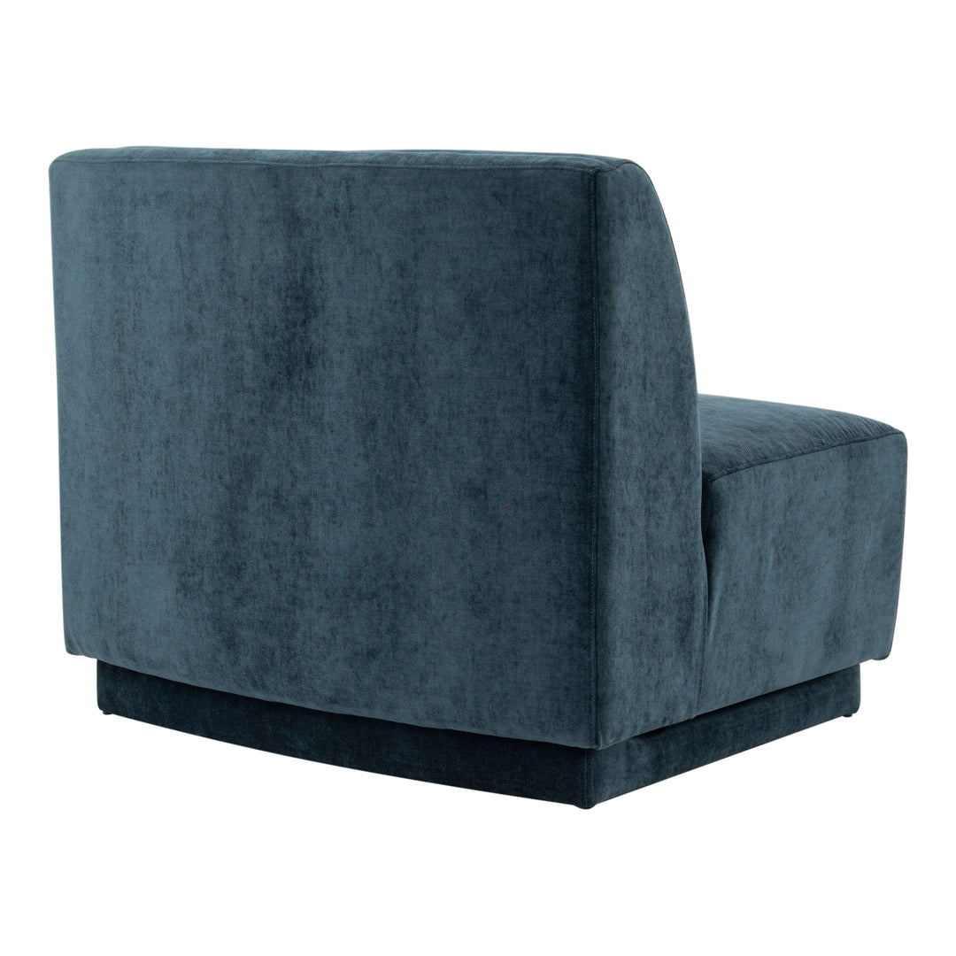 American Home Furniture | Moe's Home Collection - Yoon Slipper Chair Nightshade Blue
