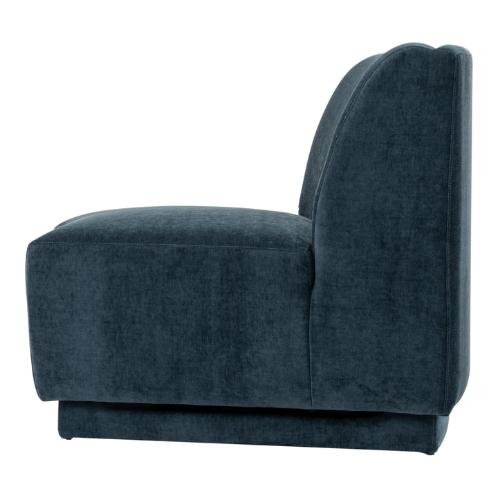 American Home Furniture | Moe's Home Collection - Yoon Slipper Chair Nightshade Blue