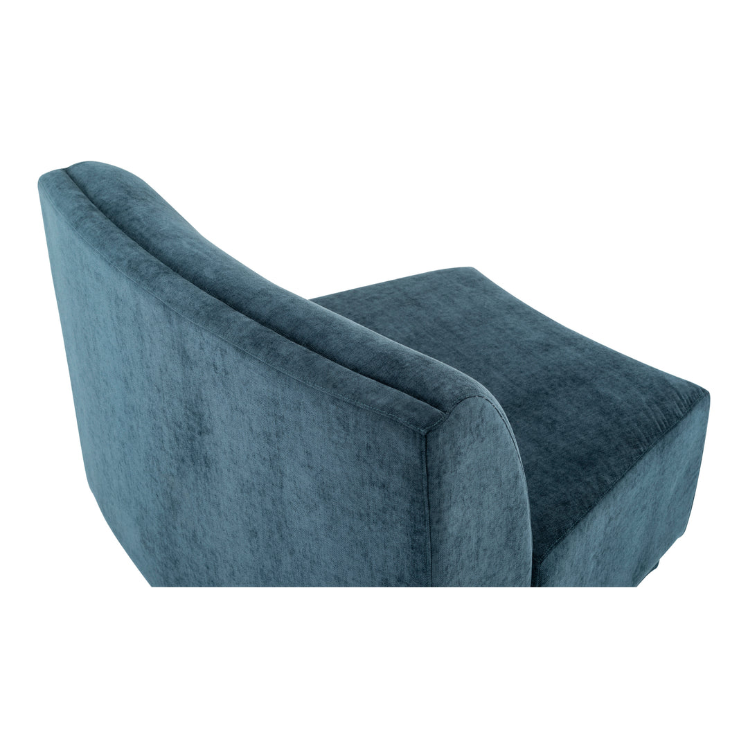 American Home Furniture | Moe's Home Collection - Yoon Slipper Chair Nightshade Blue