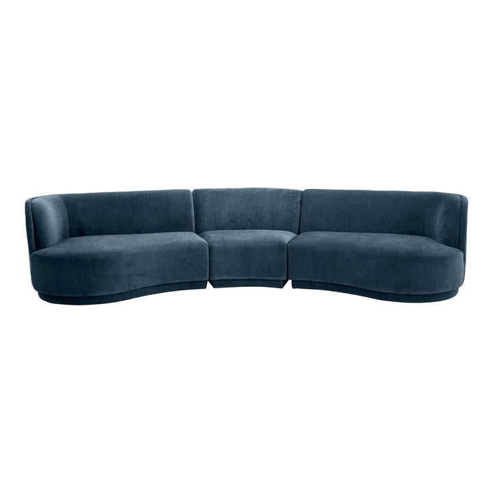 American Home Furniture | Moe's Home Collection - Yoon Compass Modular Sectional Nightshade Blue