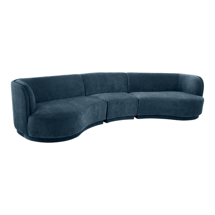 American Home Furniture | Moe's Home Collection - Yoon Compass Modular Sectional Nightshade Blue