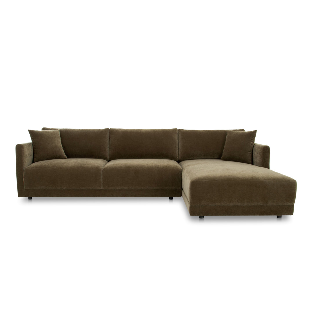 American Home Furniture | Moe's Home Collection - Bryn Sectional Cedar Green Right