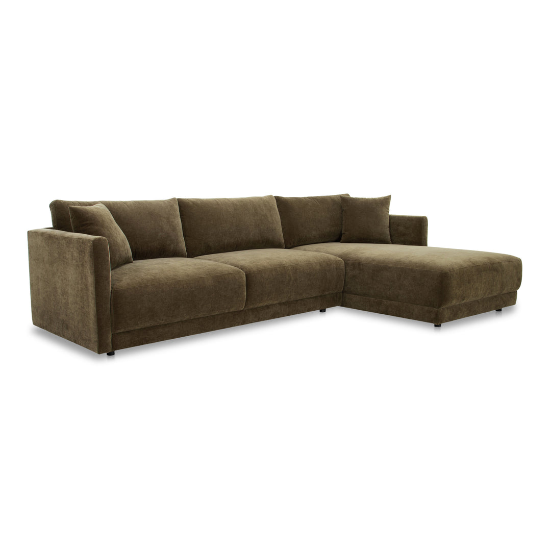 American Home Furniture | Moe's Home Collection - Bryn Sectional Cedar Green Right