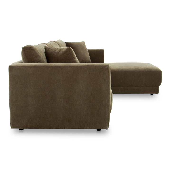 American Home Furniture | Moe's Home Collection - Bryn Sectional Cedar Green Right