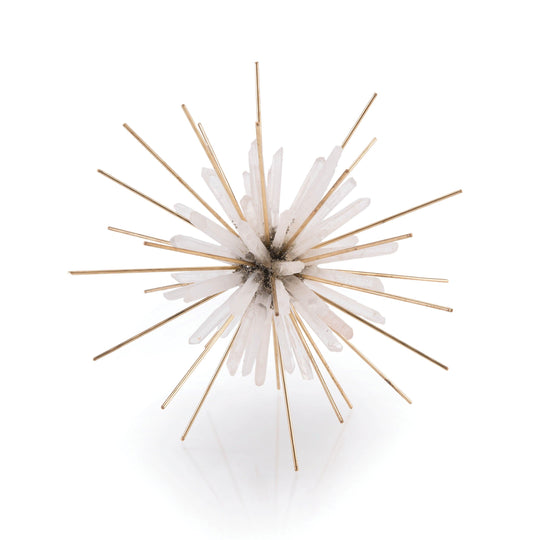 John Richard Quartz And Brass Starburst DECORATIVE OBJECTS
