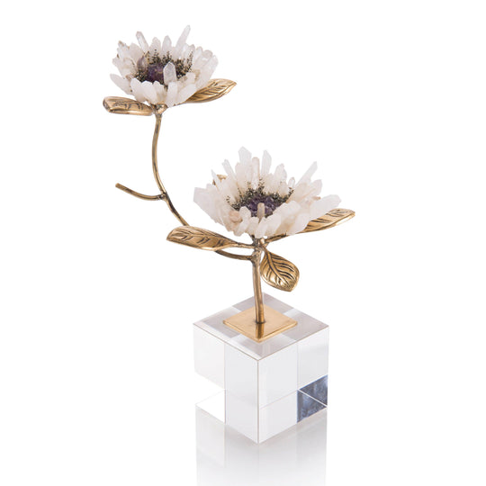 John Richard Double Crystal Blooms DECORATIVE OBJECTS