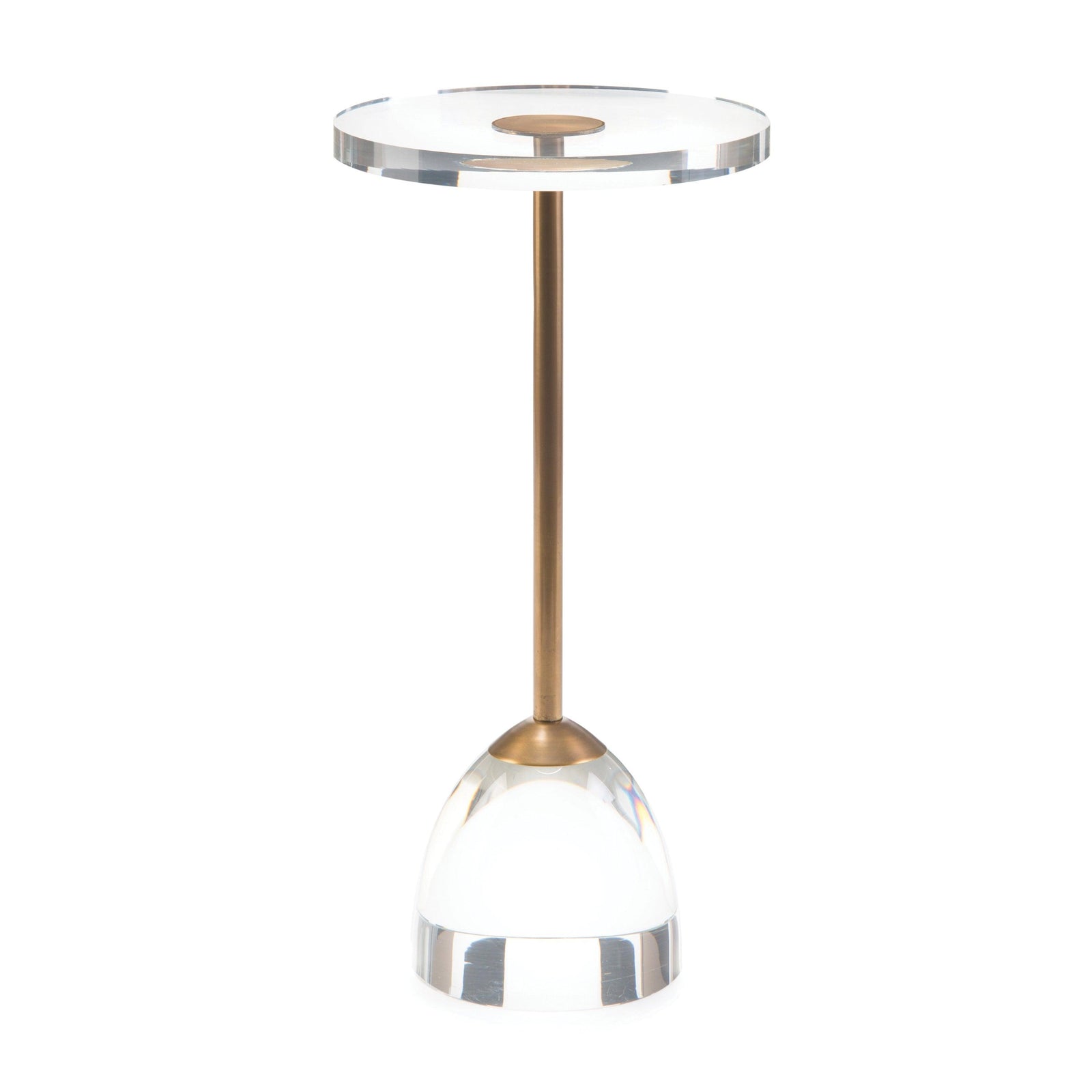 John Richard Brass And Acrylic Martini Side Table 1 ACCENT TABLES