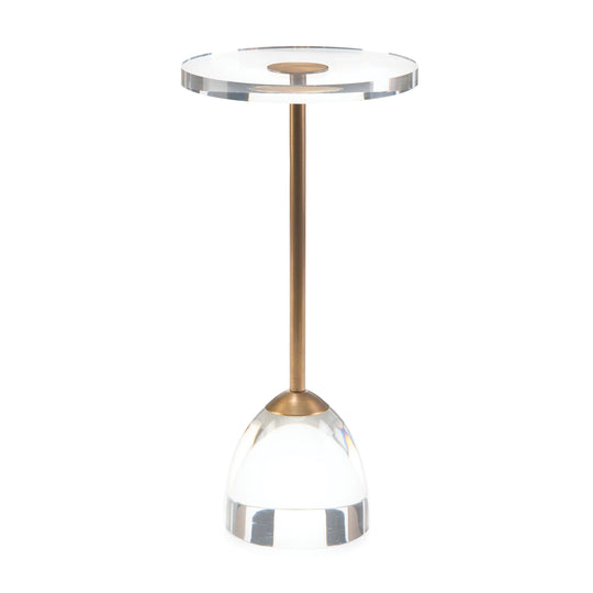 John Richard Brass And Acrylic Martini Side Table 1 ACCENT TABLES