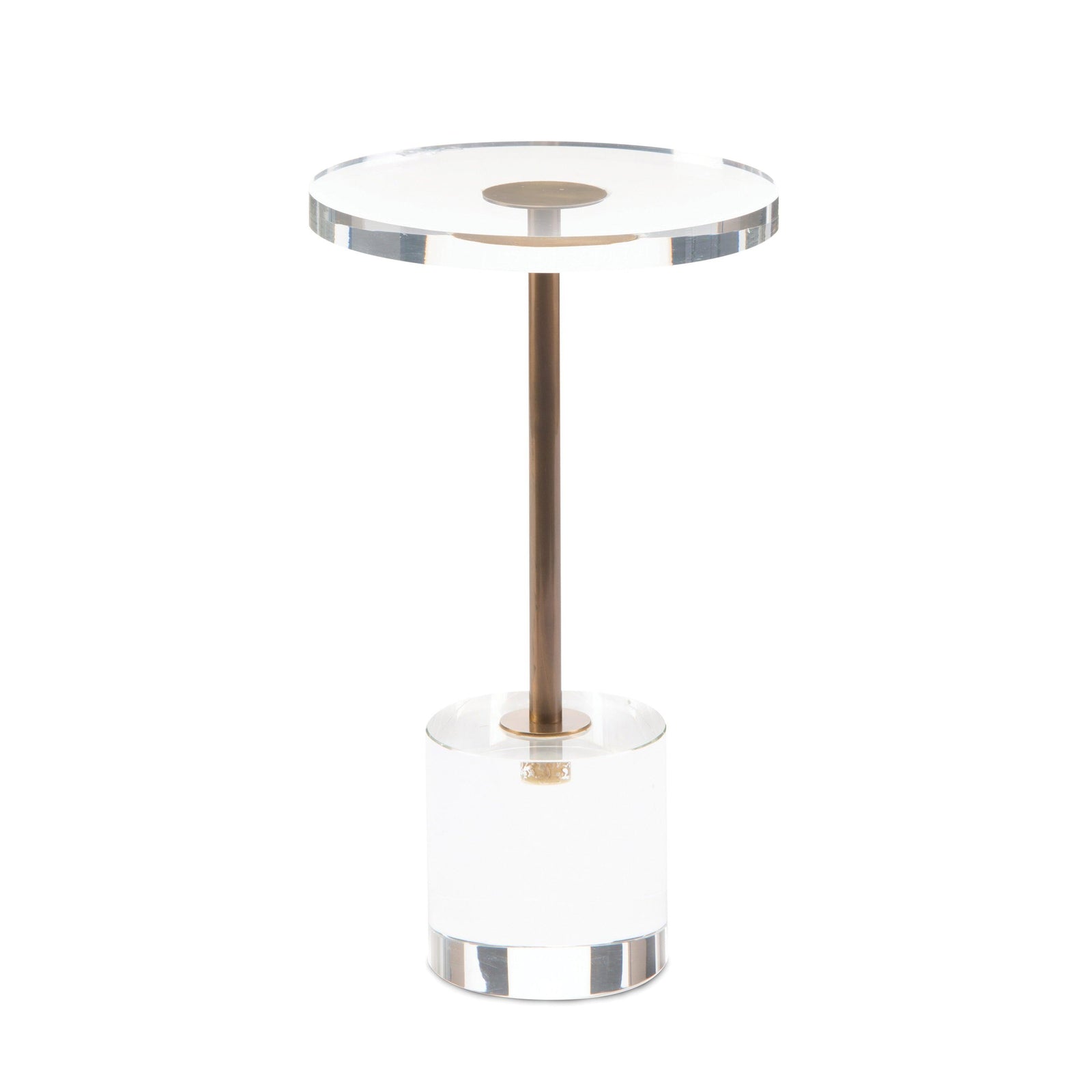 John Richard Brass And Acrylic Martini Side Table 2 ACCENT TABLES