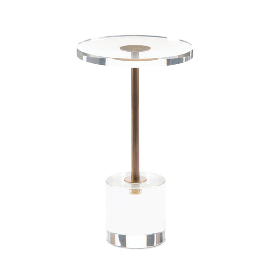 John Richard Brass And Acrylic Martini Side Table 2 ACCENT TABLES