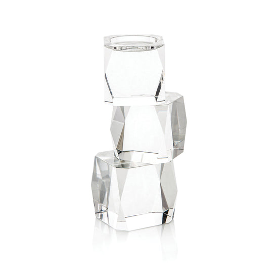 John Richard Crystal Cubist Candleholder DECORATIVE OBJECTS