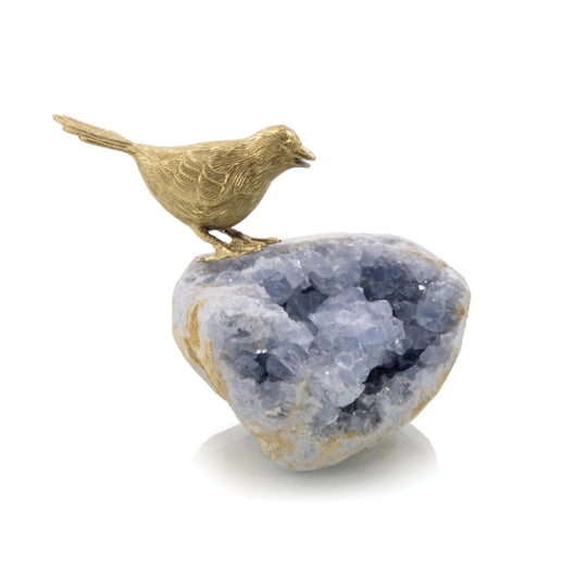 John Richard Bird On Celestite Rock I DECORATIVE OBJECTS