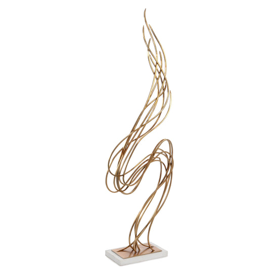 John Richard Windswept Brass Sculpture DECORATIVE OBJECTS
