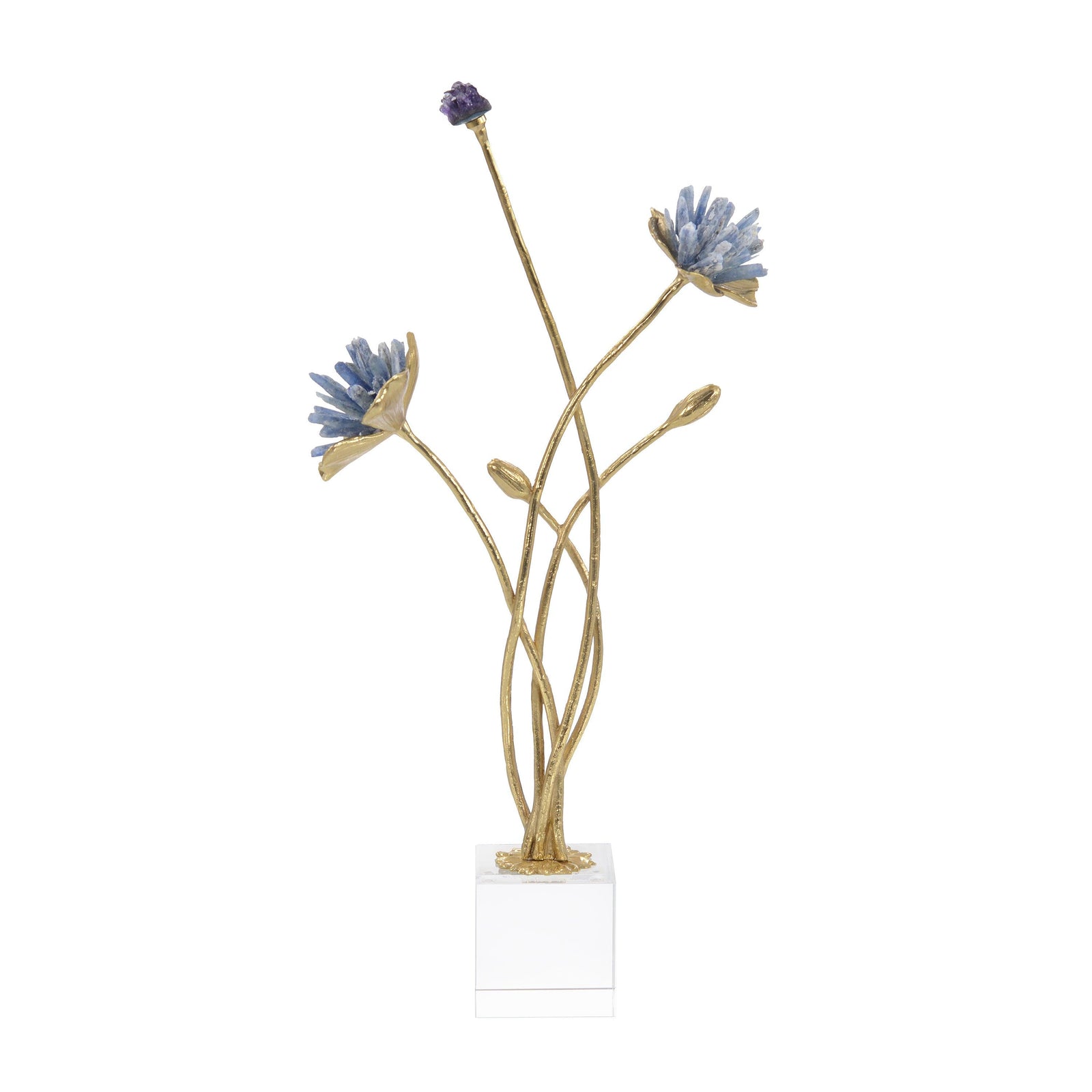John Richard Cyanite Floral Sculpture DECORATIVE OBJECTS
