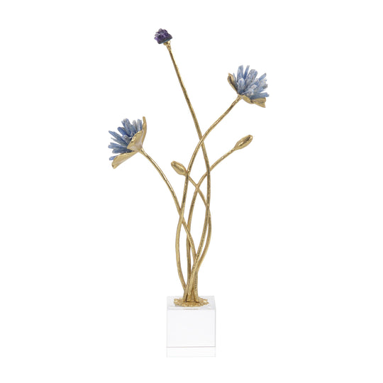 John Richard Cyanite Floral Sculpture DECORATIVE OBJECTS