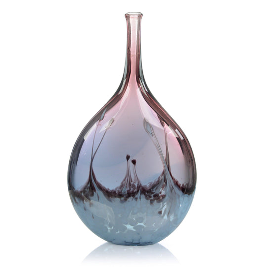 John Richard Translucent Lavender and Blue Handblown Vase II VASES, JARS, + BOTTLES