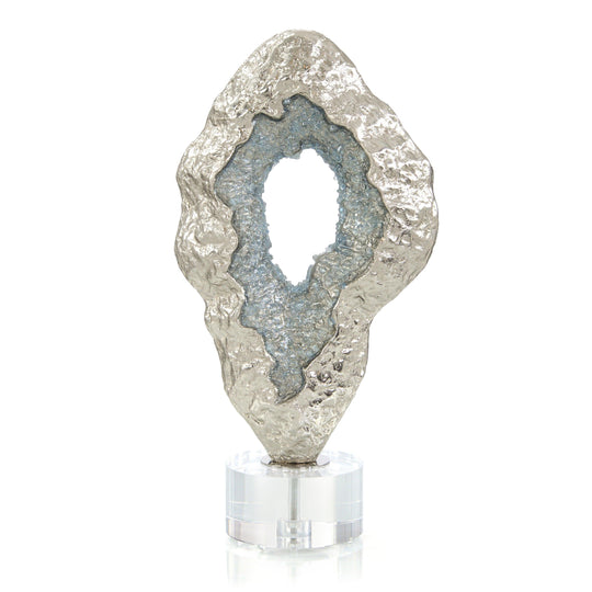 John Richard Fluctuating Blue Geode Sculpture DECORATIVE OBJECTS