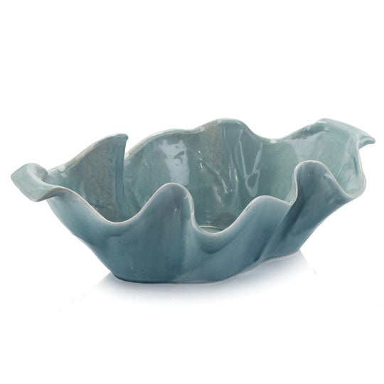 John Richard Aegean Sea Blue Bowl DECORATIVE TRAYS, PLATES, + BOWLS