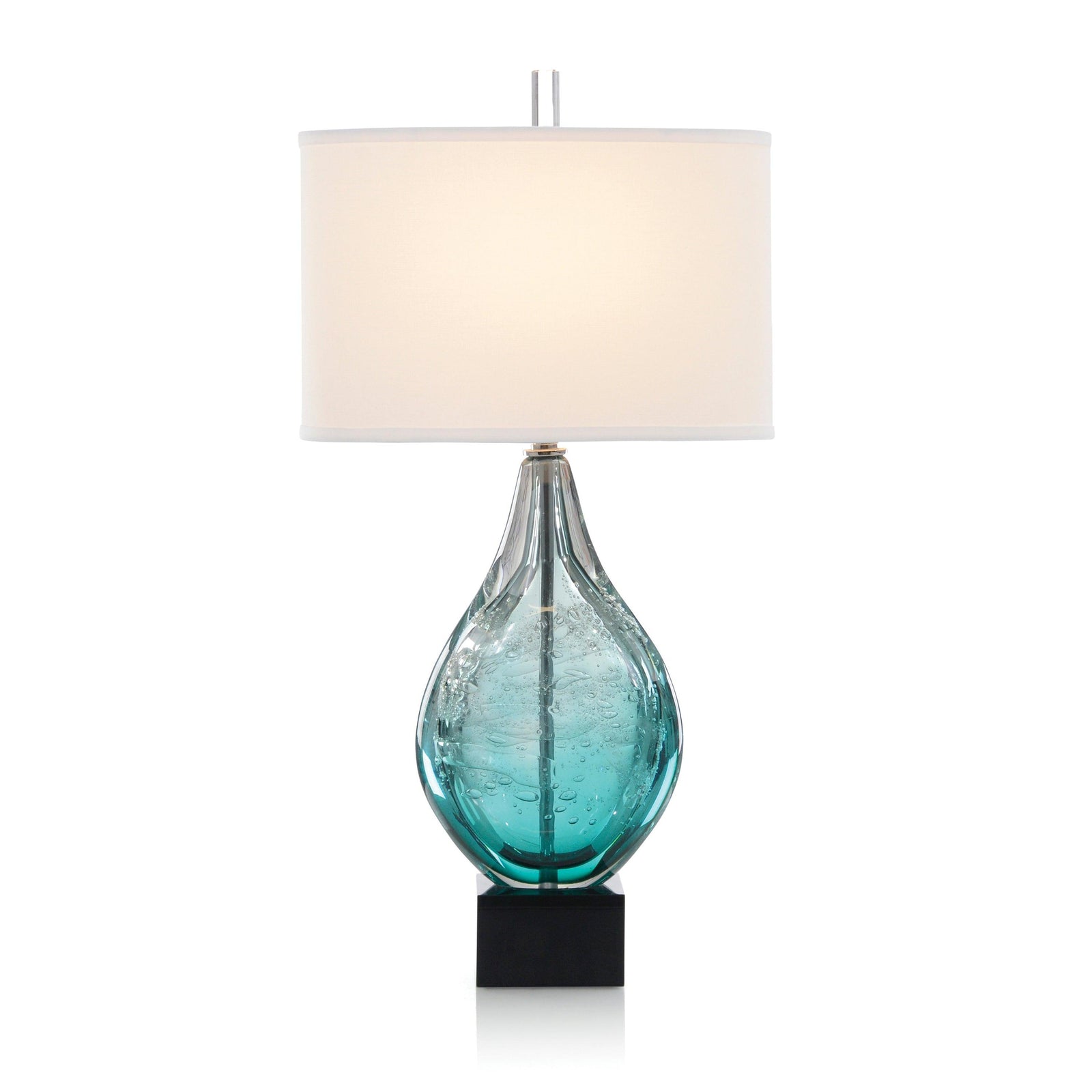 John Richard Light Azure Art Glass Table Lamp TABLE LAMPS