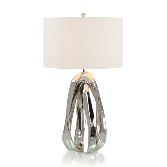 John Richard Amorphic Nickel Table Lamp TABLE LAMPS