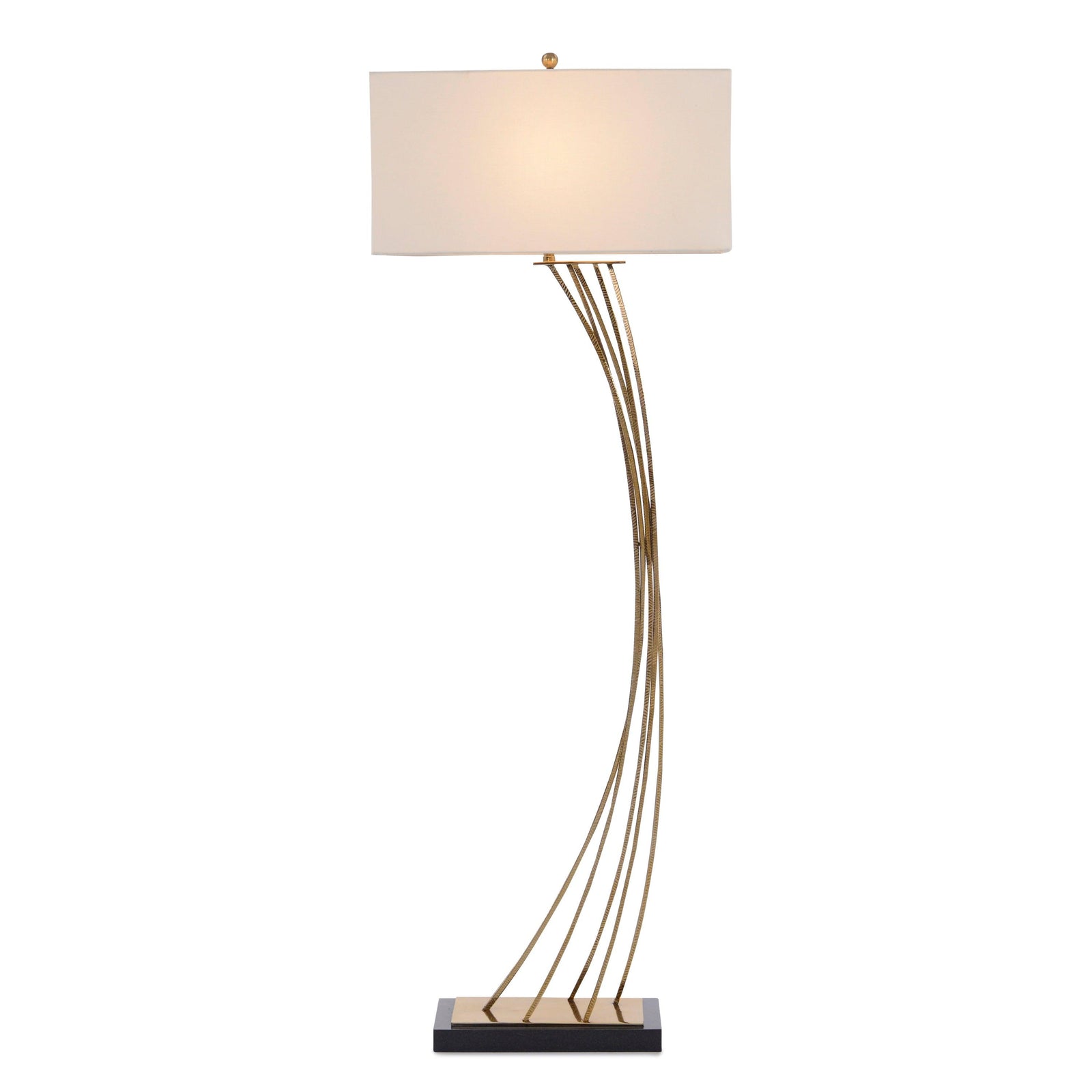 John Richard Cambered Brass Floor Lamp FLOOR LAMPS