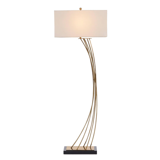John Richard Cambered Brass Floor Lamp FLOOR LAMPS