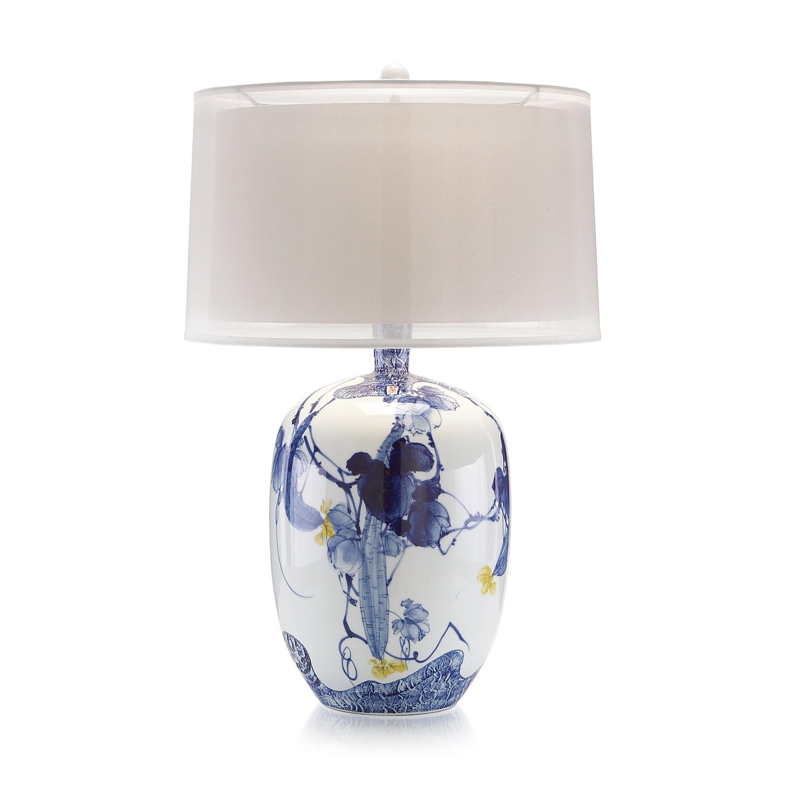 John Richard Blue Asian Gardens Table Lamp TABLE LAMPS