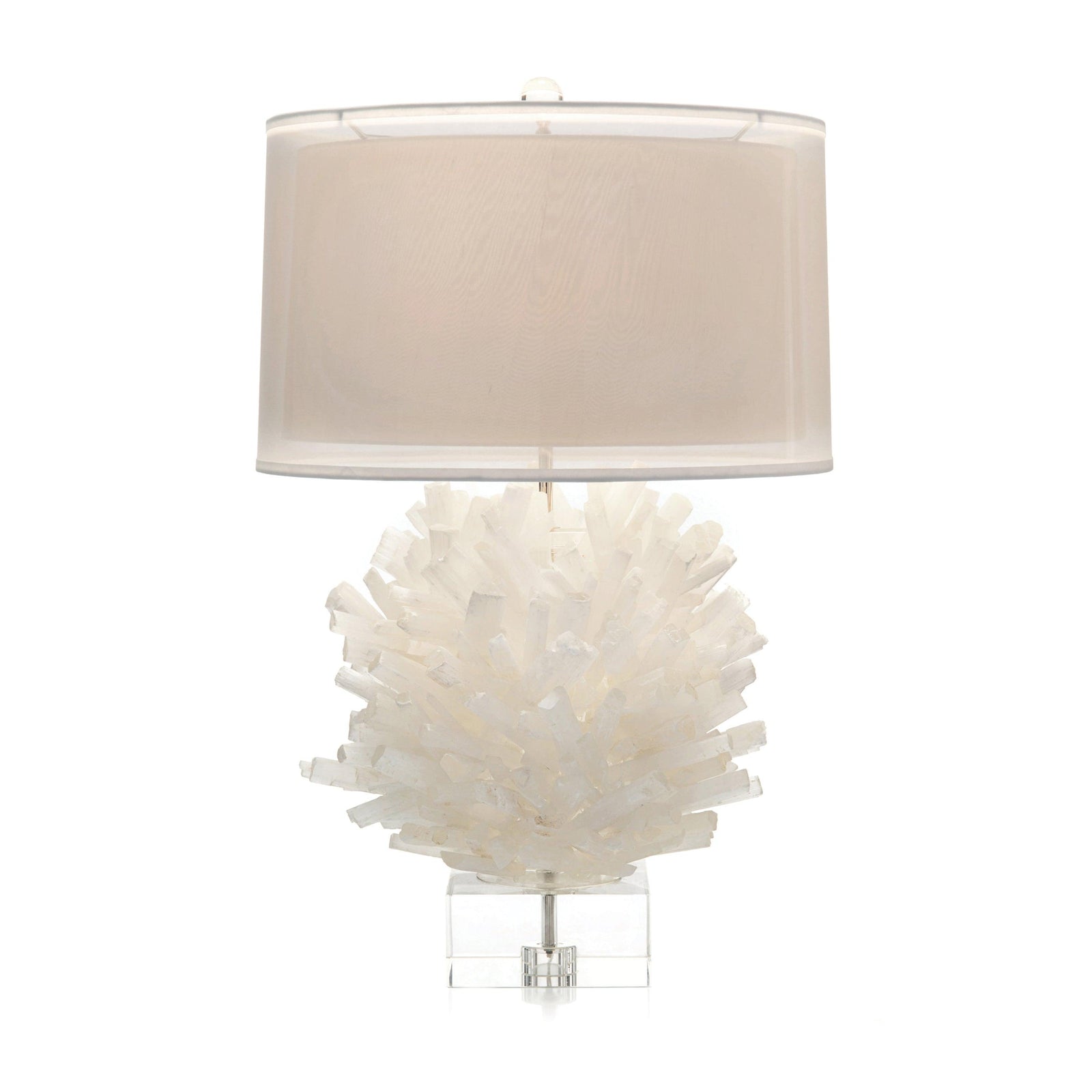 John Richard Selenite Table Lamp I TABLE LAMPS