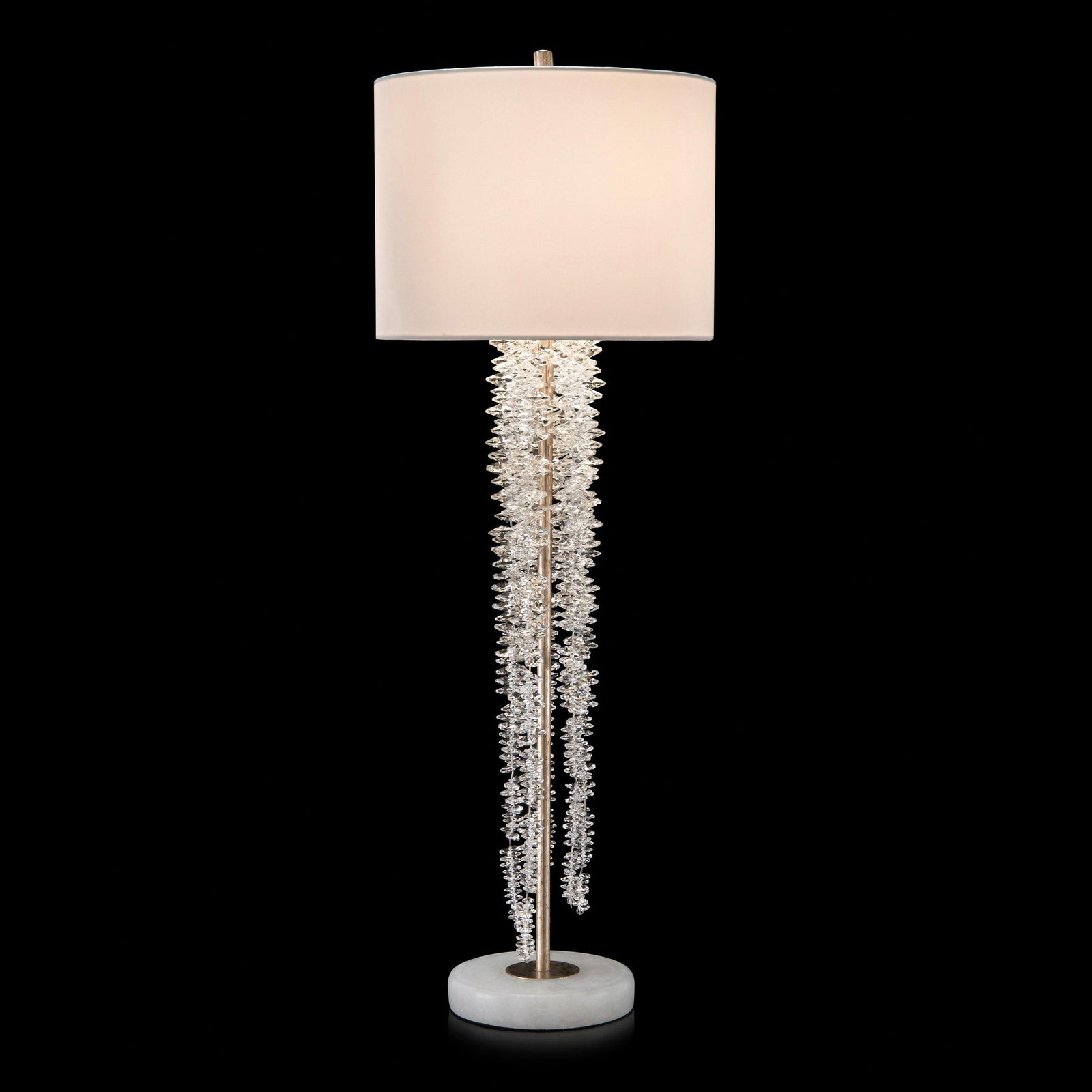 John Richard Cascading Crystal Waterfall Table Lamp 1 TABLE LAMPS
