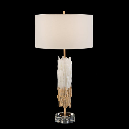 John Richard Gold Leaf Selenite Table Lamp TABLE LAMPS