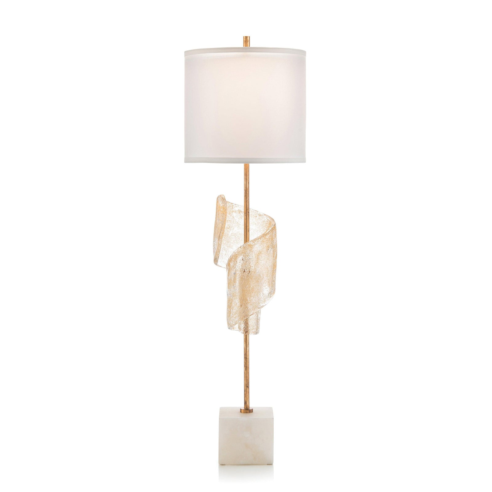 John Richard Furls With A Hint Of Gold Lamp TABLE LAMPS