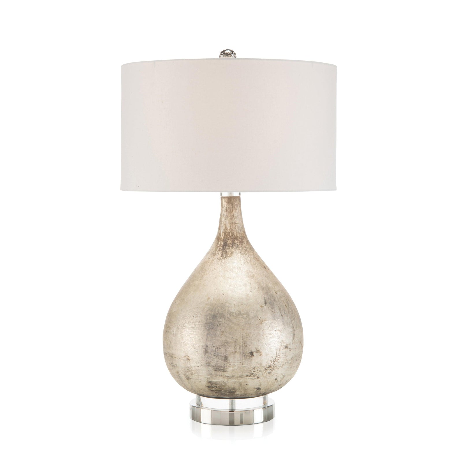 John Richard Lamp In Weathered Silver Finish TABLE LAMPS