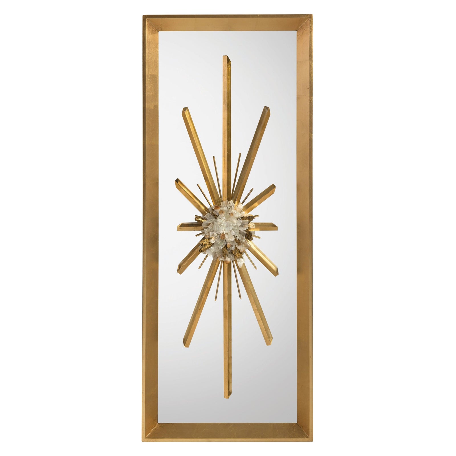 John Richard Golden Crystal Burst Mirror I WALL MIRRORS