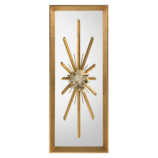 John Richard Golden Crystal Burst Mirror I WALL MIRRORS