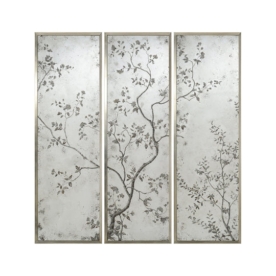 John Richard Pastorale Mirror Panels (Set Of Three) WALL MIRRORS