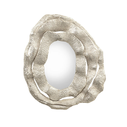 John Richard Brutalist Triple Frame Nickel Mirror WALL MIRRORS